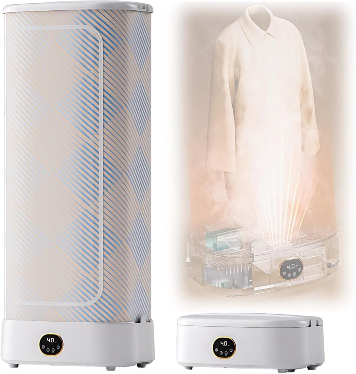 Generic Centros de planchado, Armario plegable con control remoto para eliminación de arrugas, secado al vapor inteligente, planchado automático para