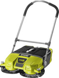 Barredora Motorizada 18V One+ - Ancho de Limpieza 53cm, Velocidad de Rotación 140 RPM - Mangos Ajustables, 2 Cepillos, 1 Colector Transparente 17L