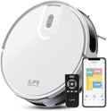 Robot aspirador V20 con navegación láser, succión de 5000 Pa, limpieza personalizada, ideal para pelo de mascotas y suelos diversos, compatibilidad