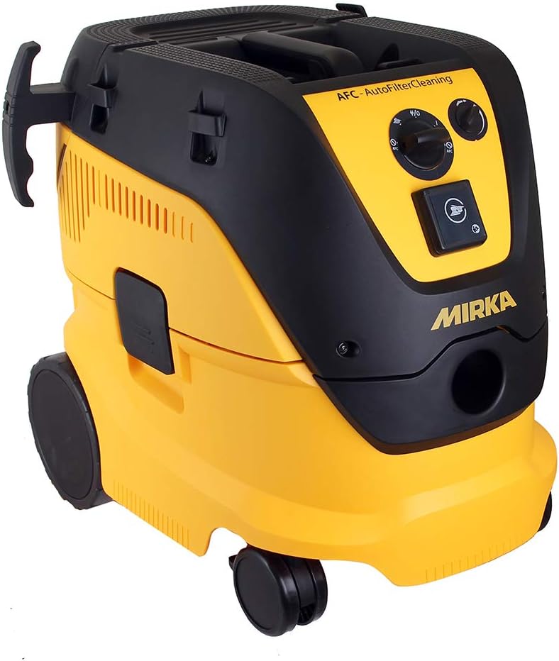 Mirka Aspiradoras de trineo, Aspiradora industrial 1230 L AFC, cable CH automático de filtro Cleaning, limpieza automática de filtro, incluye manguera