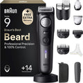 Cortadoras de vello facial Braun, Recortadora de Barba Hombre Series 9, BT9565, Titanio