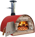 MAXIMUS Horno de pizza exterior, madera MAXIMUS ARENA ROJO 100cm - Un horno de madera ideal para cocinar al fuego de leña de pizza y pan tradicional