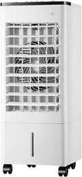 Climatizadores evaporativo de Generic, Enfriador de Aire evaporativo portátil, Acondicionado con Ventilador oscilante 90° Ancho, 4 Modos, 3