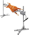 YUEWO Asador, Giratorio Automático Pincho Brocheta de 130cm con Motor Kit de Rosticería Motorizado para Barbacoas MAX 70KG