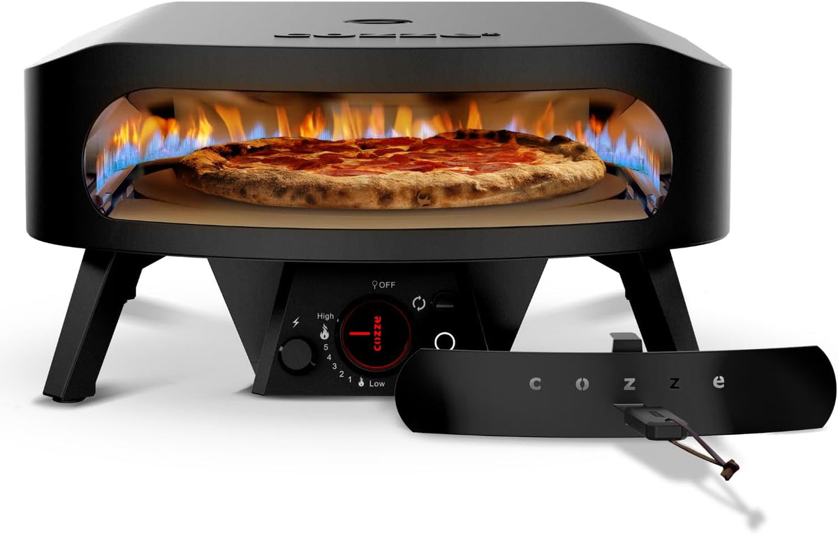 Hornos individuales para pizza ® Horno Pizza a Gas 17' Rotate Edición Negra, cozze