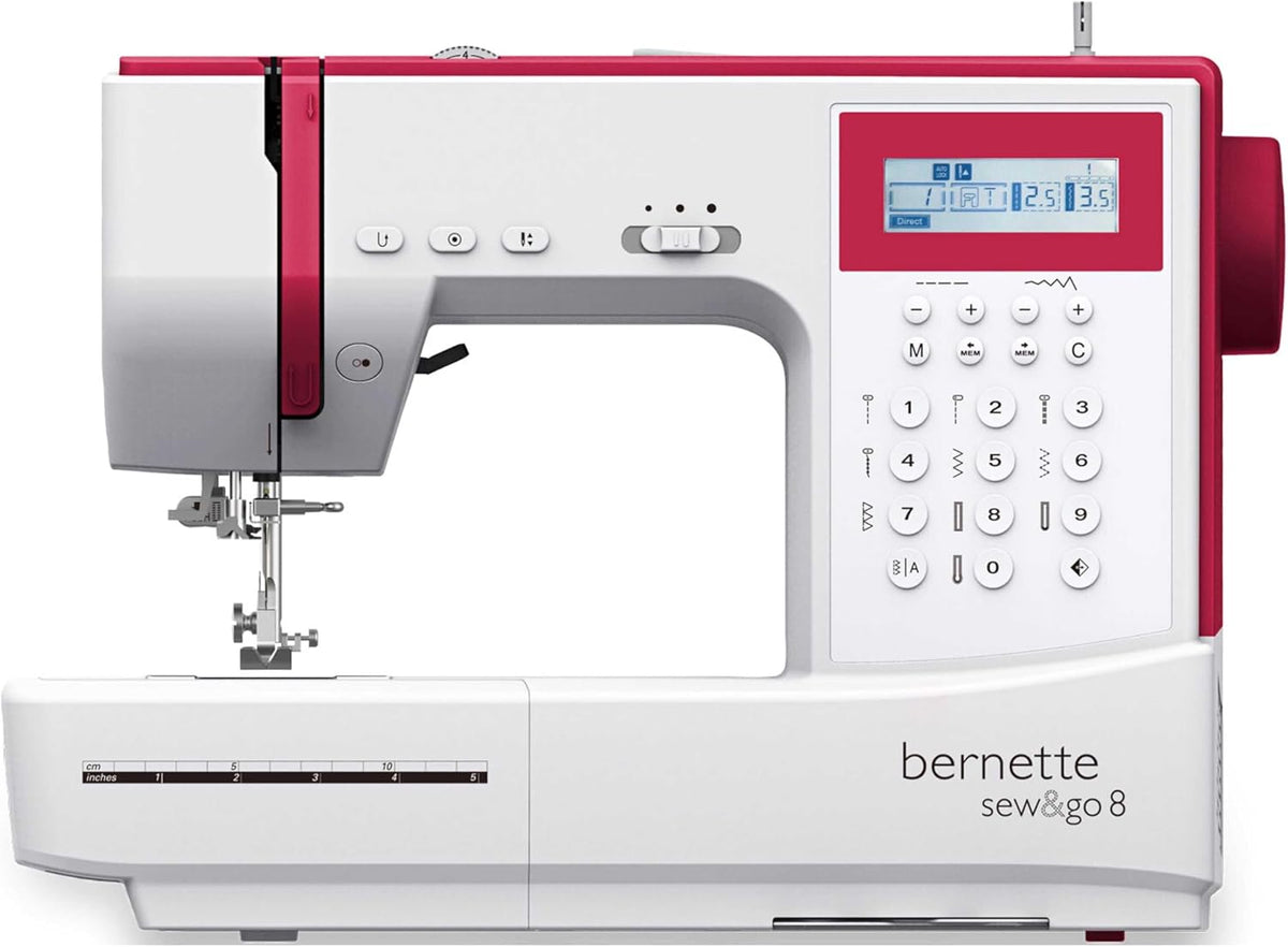 Máquinas de coser controladas electrónicamente Bernette, Máquina de coser Bernette Patchen para colchas, patchwork y 197 programas profesionales con