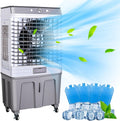 Aire acondicionado portátil Ventilador de aire evaporativo comercial, humidificador industrial con tanque de agua grande de 80 L, aire acondicionado 3
