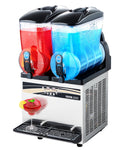 VEVOR Electrodomésticos especializados y utensilios eléctrico, Máquina para Hacer Granizados con Doble Tanque de 15 L x 2, Acero Inoxidable, para