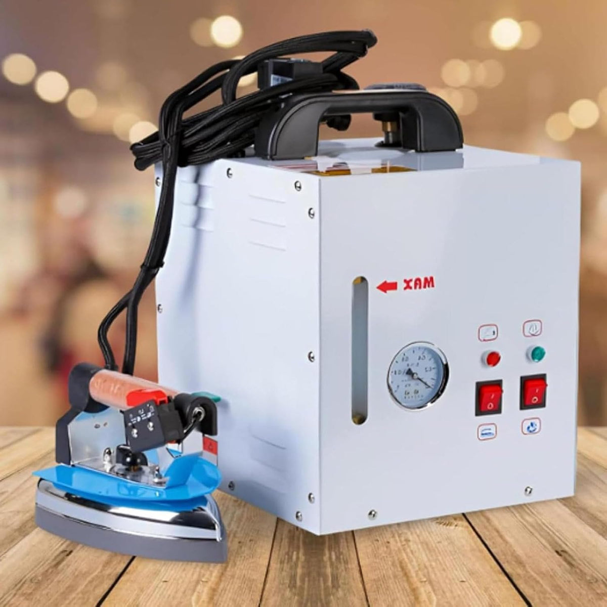 XueFulxion Planchas de vapor, Generador de Vapor para Planchar, Plancha Eléctrica con Caldera Profesional con Presión Ajustable - Acabado Impecable en