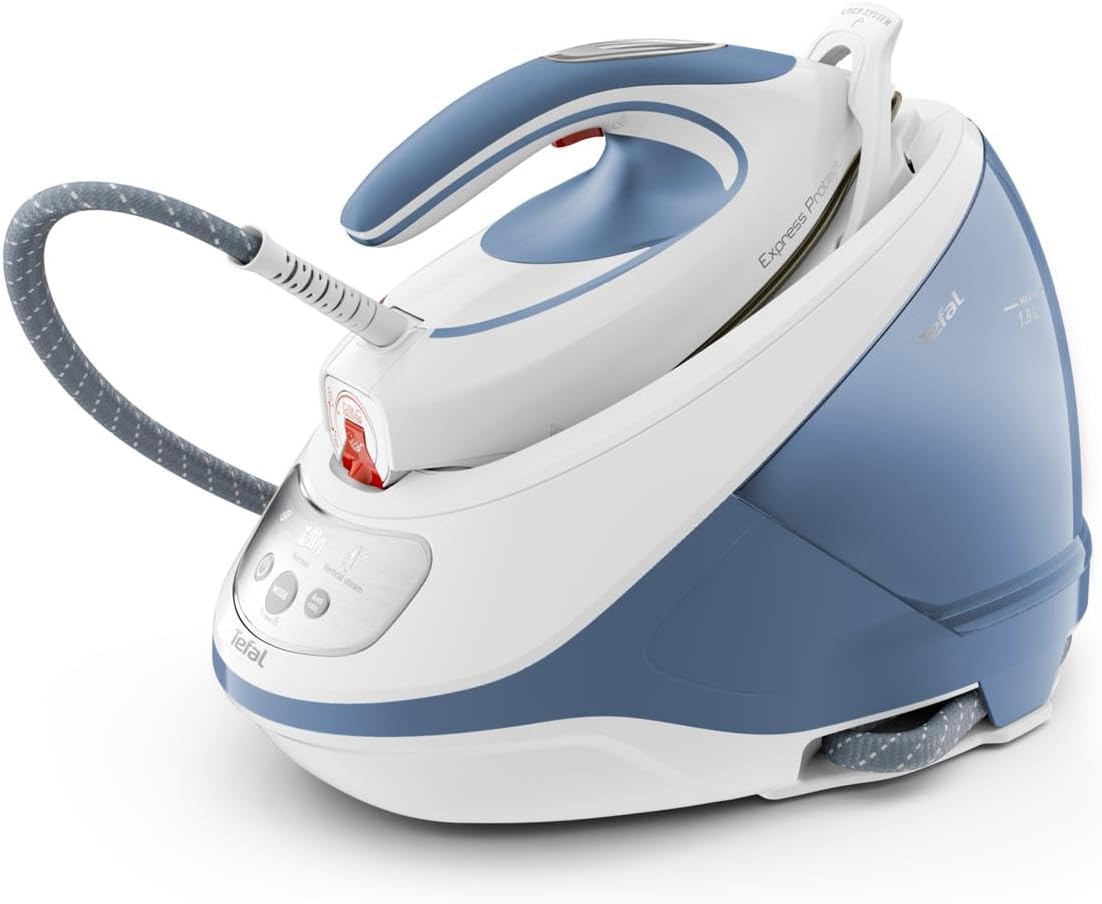 Centros de planchado Tefal, Iron Station (SV9202) Express Protect blue white