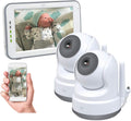 ELRO BC3000-2 Monitores de vídeo, Monitor Royal para bebés con pantalla táctil HD de 12, 7 cm y aplicación con cámara adicional, 1 pieza (paquete de