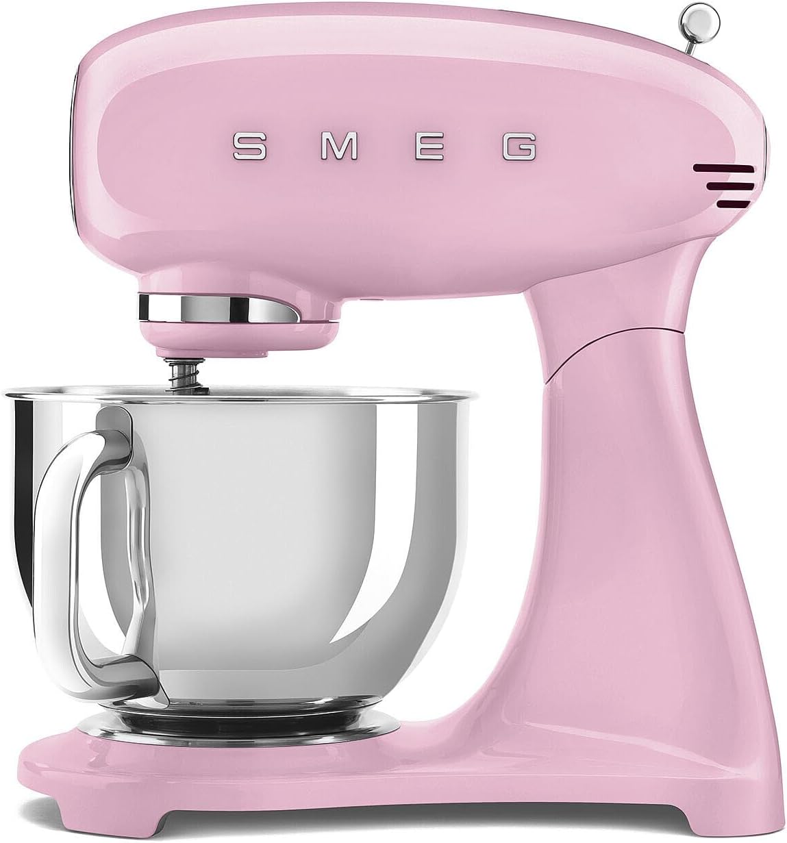 Smeg SMF05PKEU Batidoras amasadora, Planetaria Full Color - Amasadora de 10 velocidades, arranque suave y mezcla estable, cuenco de 4, 8 l, bloque