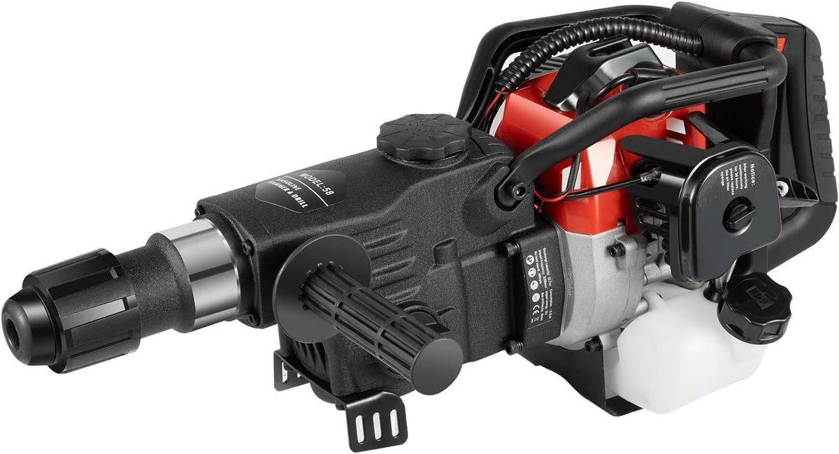 Biggittig Taladro percutor, Martillo de demolición de gasolina 33CC 3 en 1, 3200 min-1, 3 brocas, 67, 2