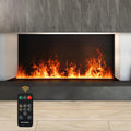 Chimenea eléctrica Mexhom, Chimenea de Vapor de Agua, Chimenea eléctrica, Chimenea eléctrica incorporada, Efecto de Llama 3D, Control Remoto de