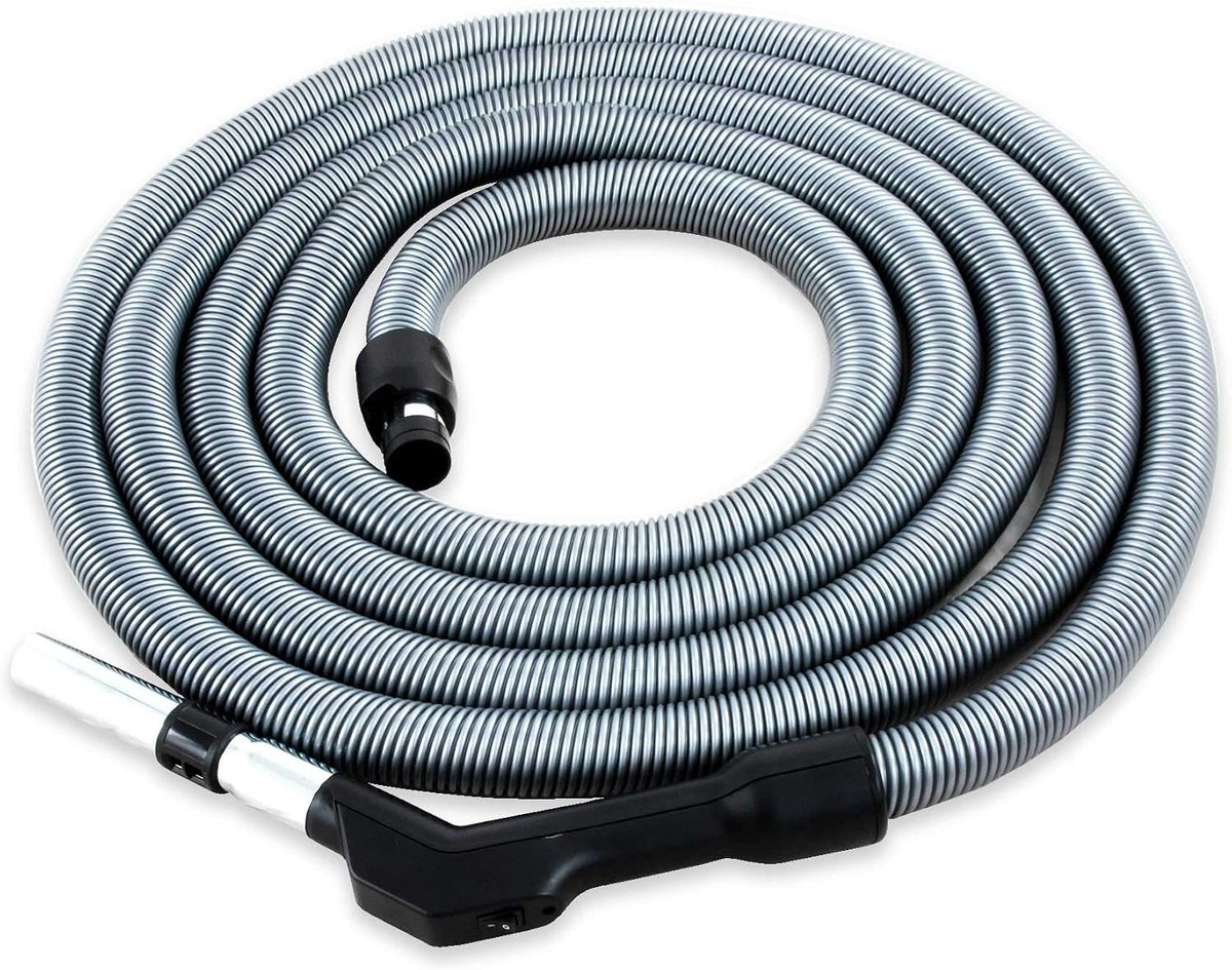 Tubos flexibles para aspiradora Manguera para aspiradora central con interruptor, 10, 7 m, mango confort, CANEUS