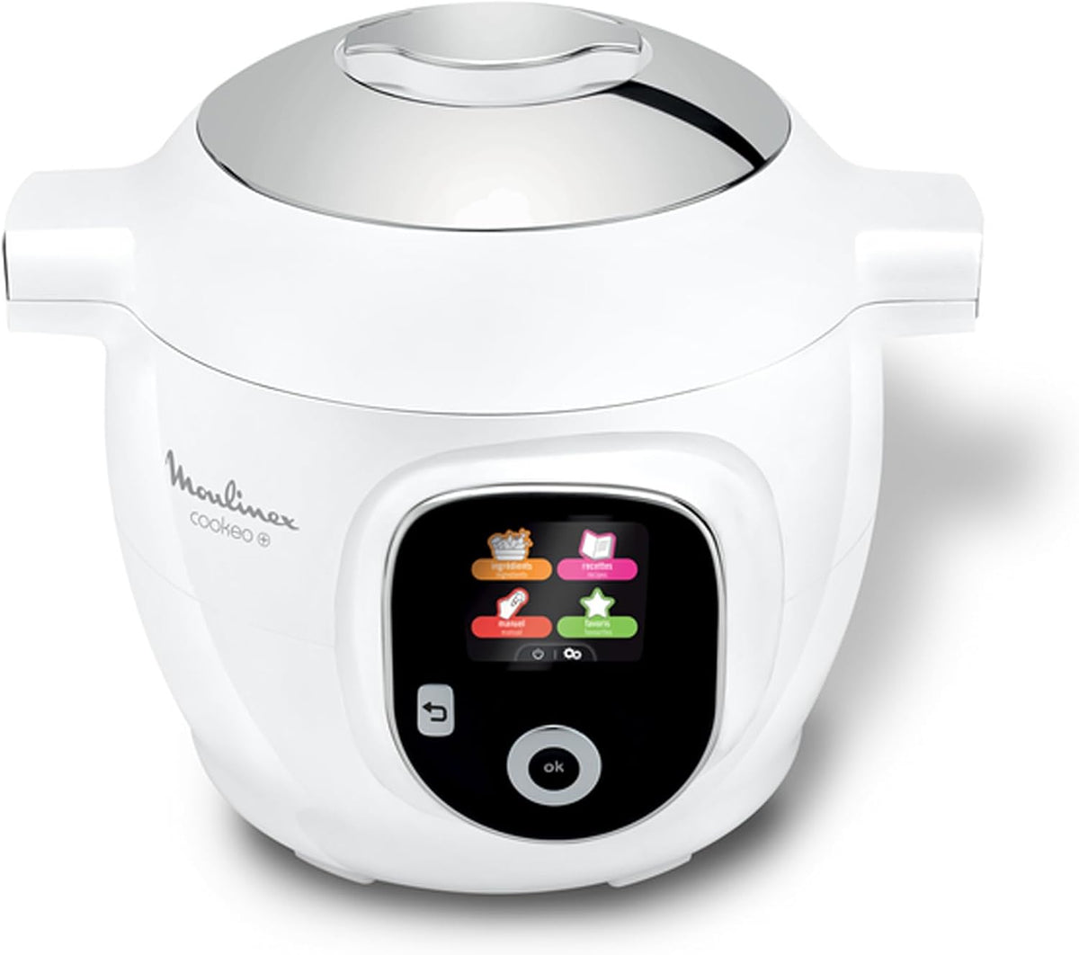 Ollas a presión eléctrica Moulinex, Cookeo+ - Multicooker inteligente de alta presión, 6 L, 80 recetas integradas, sin vigilancia, pantalla intuitiva