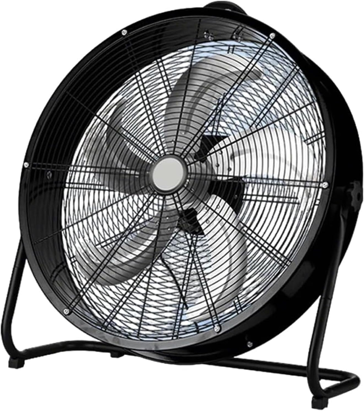 Ventiladores de suelo Ventilador de tambor industrial, circulación de aire de 3 velocidades de alta velocidad, metal resistente con cuchillas de