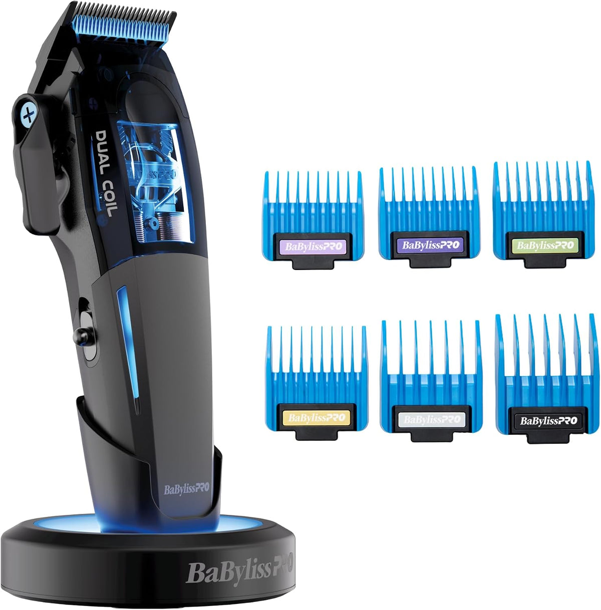 Cortapelos y barbero de BaBylissPRO, Cortapelos de doble bobina, cortadora de pelo profesional, carcasa totalmente metálica, rendimiento de corte de