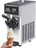 GDBTDL Heladera, Máquina de o comercial, heladera de mostrador para yogur helado, capacidad 4, 5 kg/h, pantalla LCD, precooling, limpieza automática