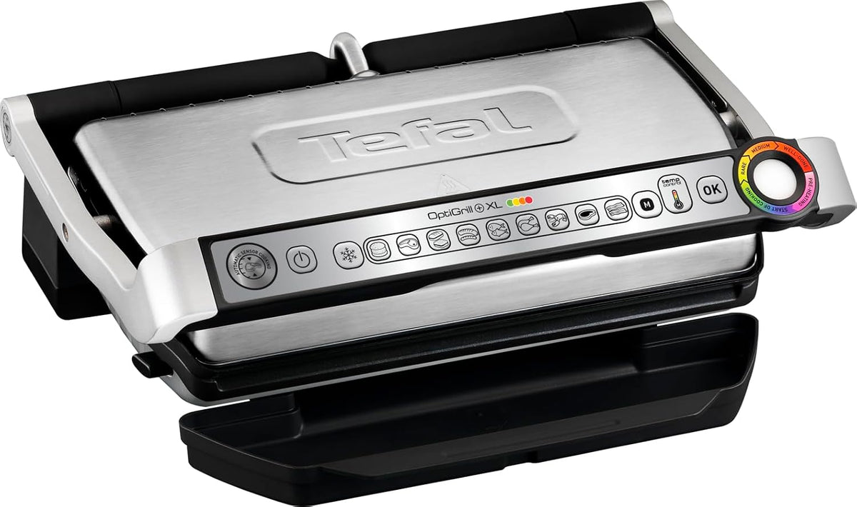 Parrillas eléctrica Optigrill+ XL, Plancha de 2000W con superfície XL, 9 Programas, Tefal