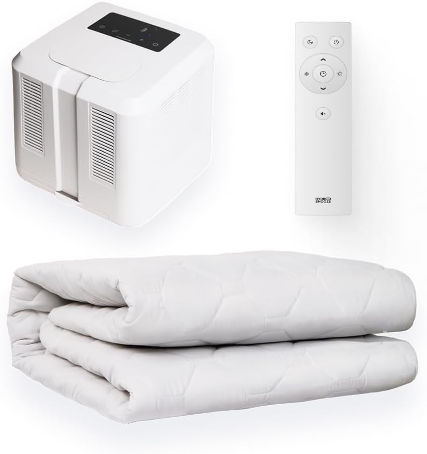 Almohadillas de colchón HydroSnooze colchoncillo con Agua para Enfriar/Calentar, Control de Temperatura 15℃~55℃, Ideal para Personas calurosas, tamaño