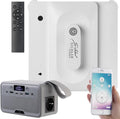 Robot aspirador Set Limpieza de Ventanas: Robot limpiacristales Profesional con estación de energía, PR-040, HSG-4505, Bluetooth, Control por App