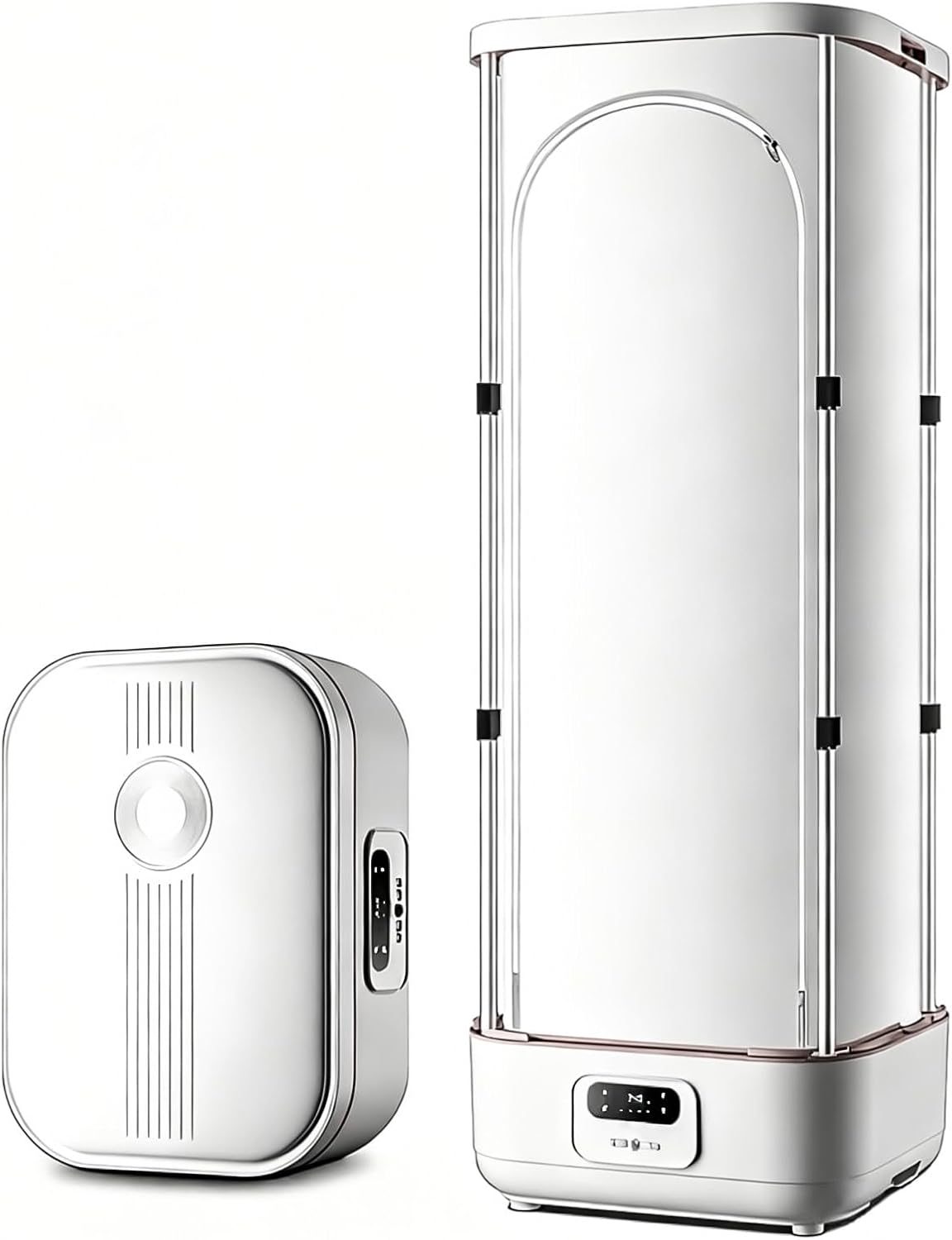 LADECNERHT Planchas de vapor vertical, Vaporizador para Ropa, Secadora Eléctrica De 900 W, Secadora Portátil Inteligente con Vapor, Temporizador, Gran