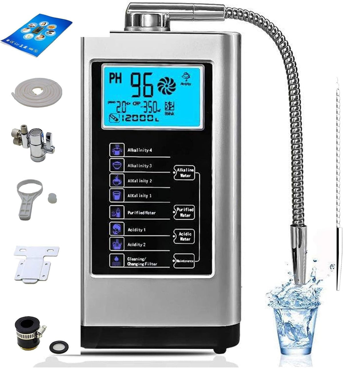 Purificadores de agua BEESOM, Máquina ionizadora de Agua alcalina y ácida, pH 3, 5, 10, 7 calidades Silver