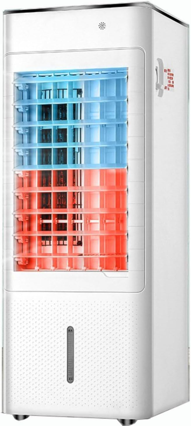 Generic Aire acondicionado portátil, Portátil 4 en 1, Enfriador Evaporativo con Calentador Móvil, Humidificador, Temporizador 12H, 3 Velocidades