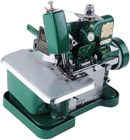 Generic Máquinas para puntada de seguridad, Máquina de coser industrial, longitud de puntada ajustable, marco de metal resistente, para costura