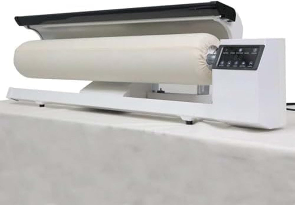 Planchas de vapor Plancha de Vapor Comercial de 2950 W con Rodillo Giratorio y Pedal, Ideal para Ropa, Prendas de Vestir, Cortinas, sábanas y