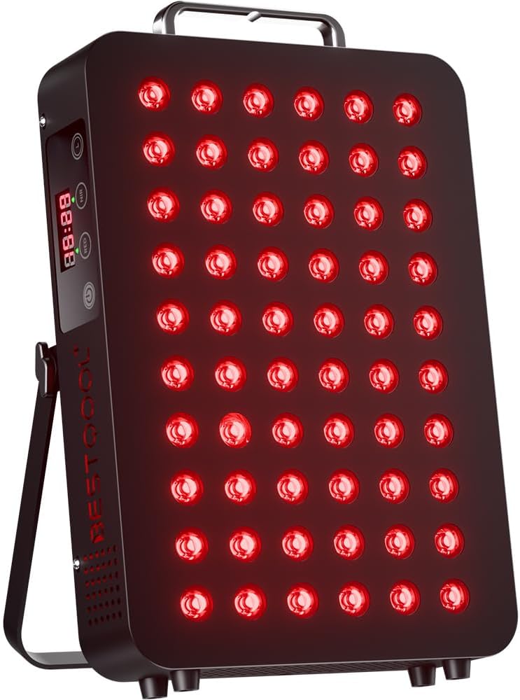 Tratamiento con infrarrojo Dispositivo de Luz Roja, Dual-Chip 660nm & 850nm, Panel Premium de Alto Rendimiento para el Hogar, 105W con 60 LEDs