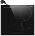 Placa de cocina Karinear, Placa Induccion 4 Fuegos con Zona Flexible y Enchufe, 3500 W