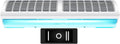 lhx Aires acondicionados de pared, Cortina de Aire Interior, 60 cm 90 cm 100 cm 120cm Comercial silencioso, con Control Remoto, 2 velocidades (Size
