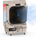 UNIVERSALBLUE Climatizadores evaporativo, Climatizador Evaporativo 150L 750W, 18.000 m³/h, Aire Acondicionado Natural Portátil hasta 232 m², 4 Modos