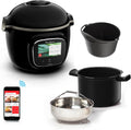 Moulinex Ollas eléctricas programabl, Cookeo Touch Wifi - Multicooker inteligente de alta presión + molde para tartas 18 cm, 6 L, pantalla táctil, 250