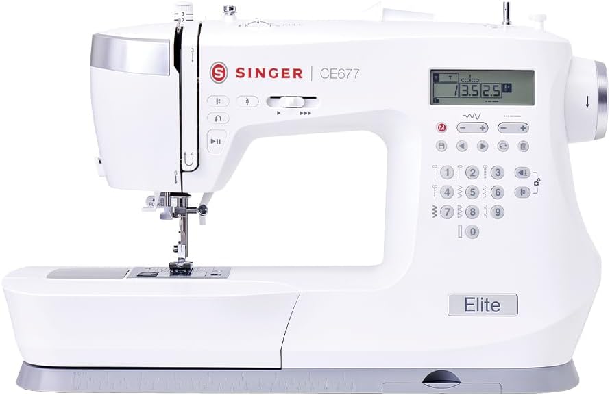 Singer CE677 Máquinas de coser controladas electrónicamente, ® Máquina de Coser Computarizada, 411 Programas de Puntadas Ya