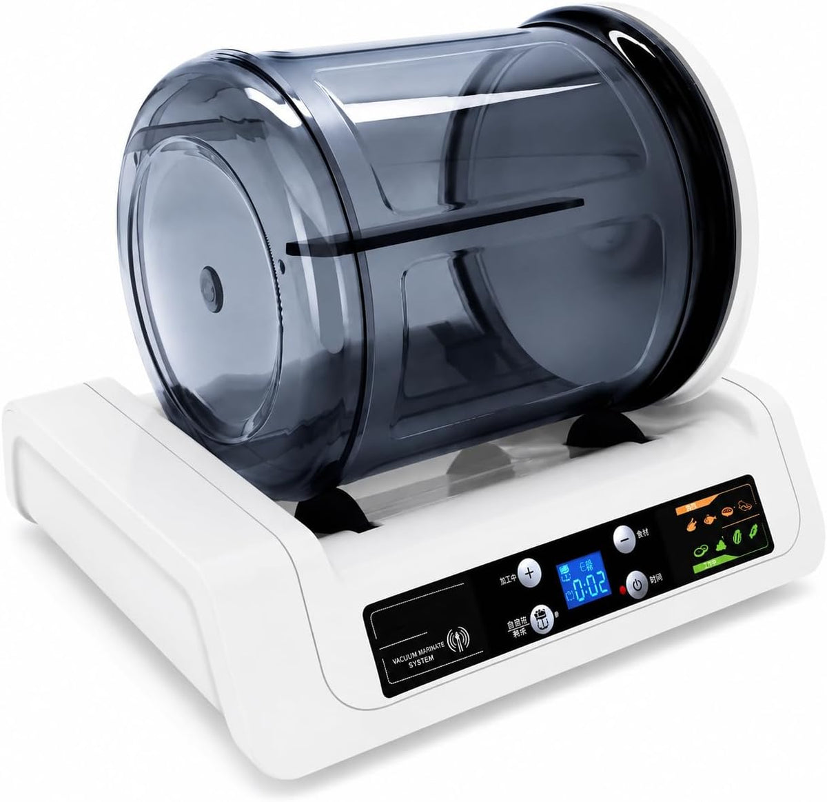 Generic Marinada, Marinador de carne al vacío con temporizador digital, capacidad de 7 litros, acción de rodadura de 4 RPM para una penetración