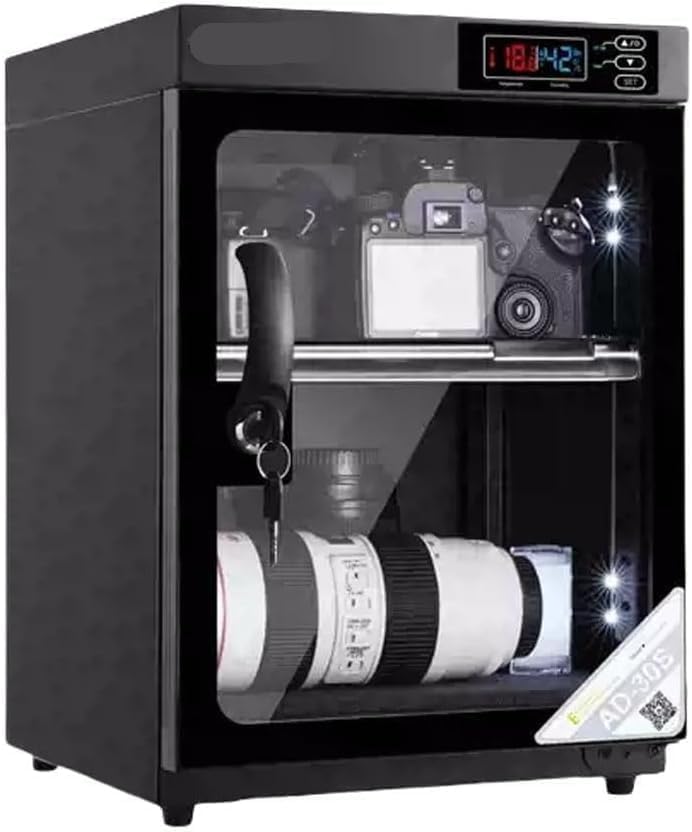Deshumidificador de Generic, Gabinete seco del deshumidificador electrónico para el almacenamiento seguro de cámaras, lentes, joyas, sellos y