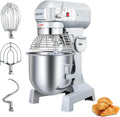 Batidoras amasadora de LEEVOT, Amasadora 3 en 1, cuenco de acero inoxidable de 20 litros, máquina de masa de 1100 W, agitador planetario ajustable en