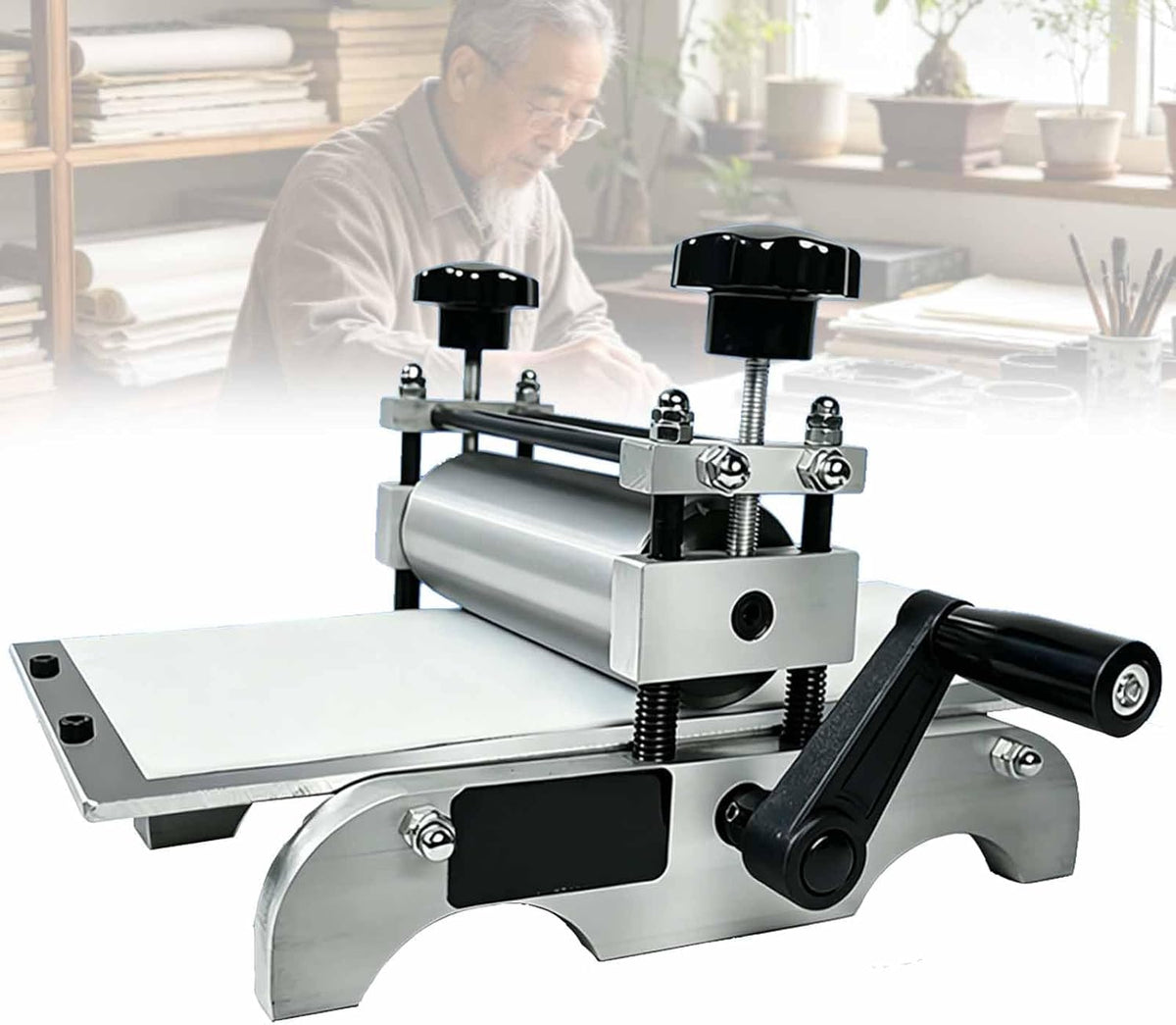 Grabado de Generic, Prensa de grabado manual para impresión, tamaño de impresión de 17 x 30 cm, presión uniforme, ideal para impresiones de placas de