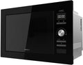 Cecotec Microondas con grill, Microondas encastrable Digital GrandHeat 2590 Built-In Black. 900 W, Integrable, 25 Litros, Táctil, Grill 1000 W, 8