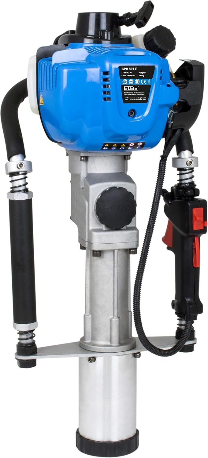 Güde Compresores de aire, 94419 GPR 801 E - Rampa de estaca (máx. 25 J, 2300 1/min, 80 mm de diámetro, motor de 1 kW), color azul