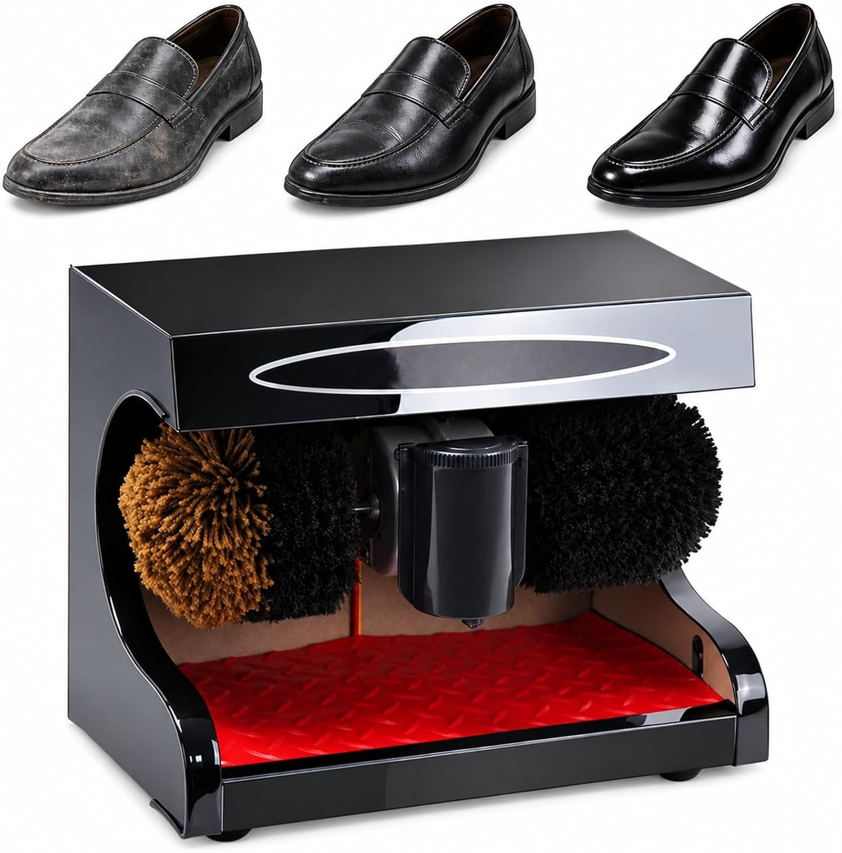 Cepillos para zapato de Genérico, Máquina Eléctrica Automática for Lustrar los Zapatos y Pulidora de Cuero
