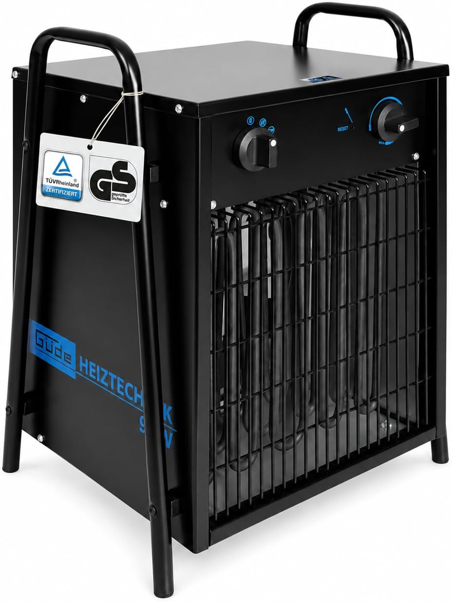 Calefacción de Güde, 85013 - Calentador eléctrico Gh 9 Ev 4, 5 Kw