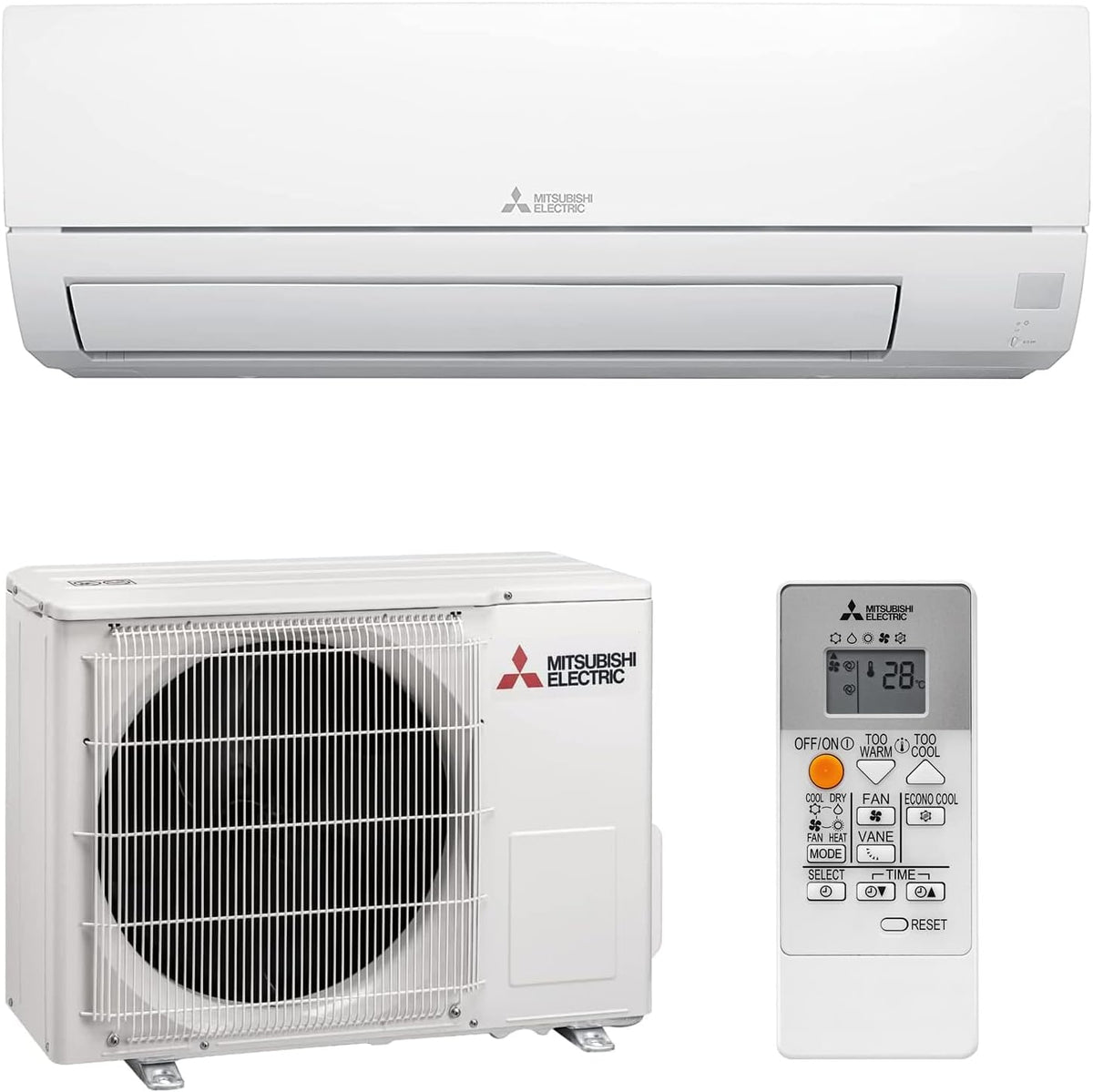 Aire acondicionado split Climatizador 18000 BTU Clase A++/A+ MUZ-HR50VF + MSZ-HR50VF-E1, función deshumidificador, Mitsubishi -