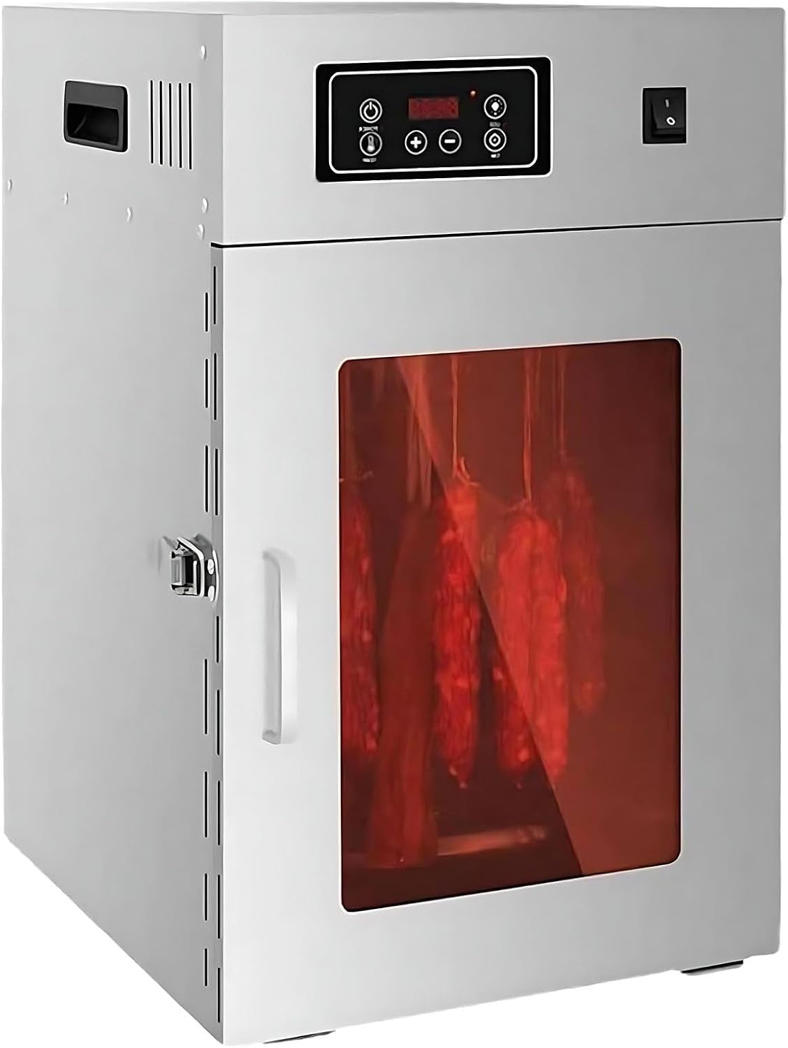 Deshidratador UPLTOE, Secador De Carne Comercial, Cámara De Curado Con Temperatura Ajustable De 30 a 90 °c Y Control Digital De Tiempo De 0-24 Horas