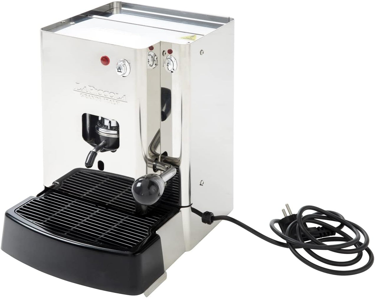 Cafeteras individual La Piccola, Sara Classic SARCLAA4S4GXX, máquina de café espresso italiana de acero inoxidable, respetuosa con el medio ambiente y