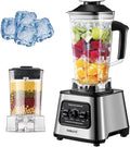 SOKANY SK-999 Batidoras de vaso, 6000W Mezcladora de alto rendimiento, 15 velocidades, dos en uno [mezcladora y batidora 2.5l, trituradora de café]