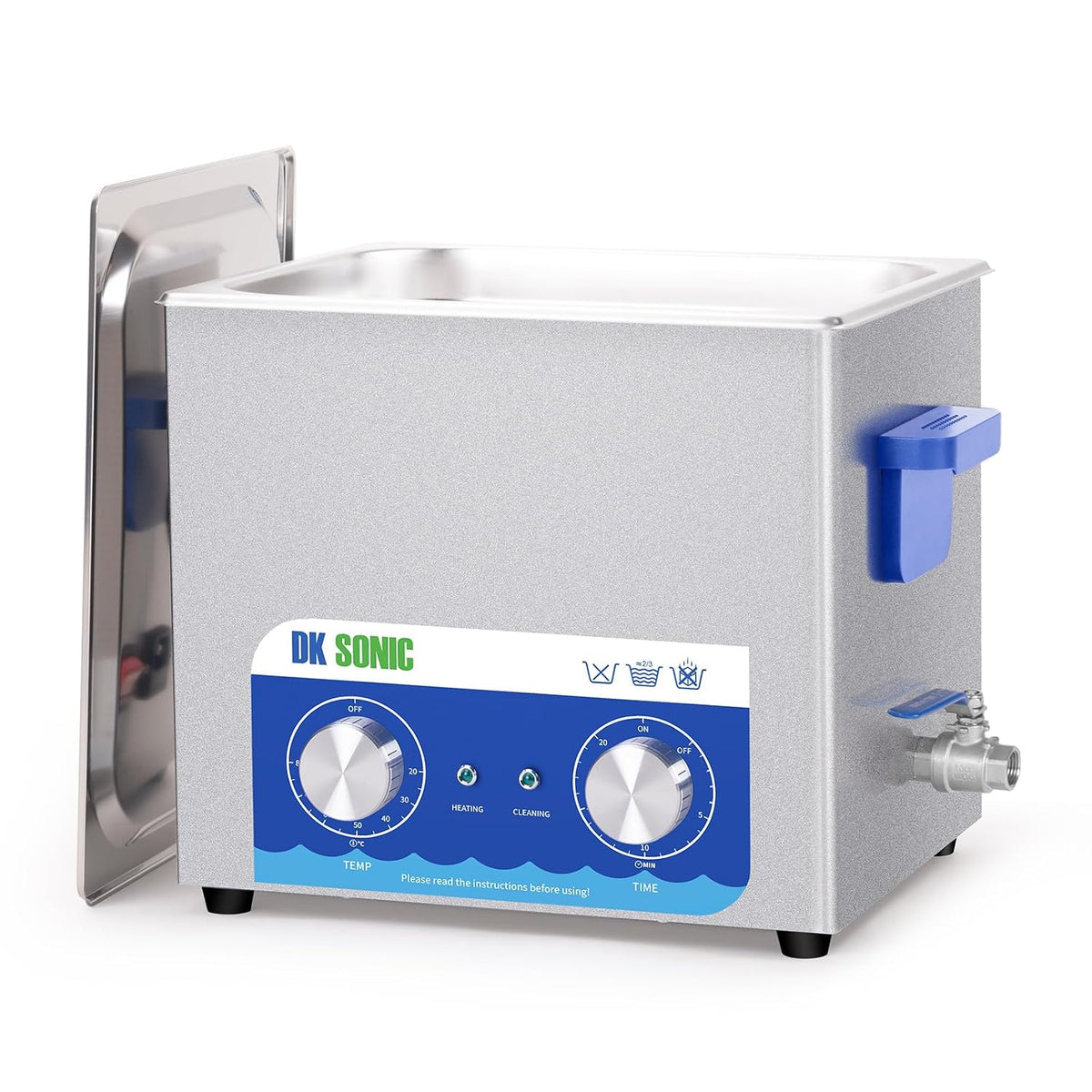 Limpieza y cuidado Limpiador Ultrasónico, 10L 240W Limpiador Sónico con Calentador y Temporizador Mecánico, Limpiador Ultrasónico de Carburadores para